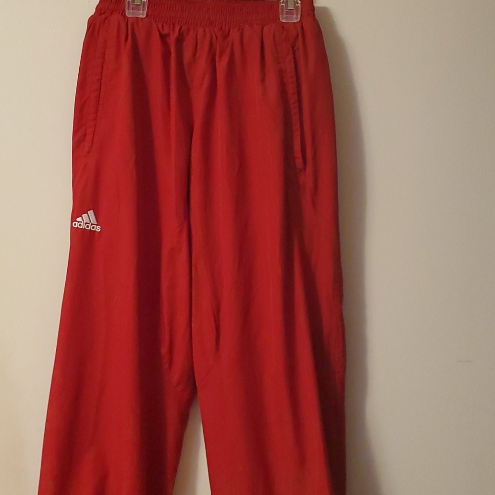 Men's Adidas Red Track Pants